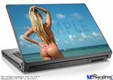 Laptop Skin (Large) - Kayla DeLancey Pink Bikini 12