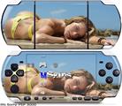 Sony PSP 3000 Skin - Kayla DeLancey Yellow Bikini 45