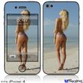 iPhone 4 Decal Style Vinyl Skin - Kayla DeLancey 63 (DOES NOT fit newer iPhone 4S)