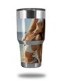 WraptorSkinz Skin Wrap compatible with RTIC 30oz ORIGINAL 2017 AND OLDER Tumblers Kayla DeLancey White Bikini 37 (TUMBLER NOT INCLUDED)