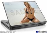 Laptop Skin (Large) - Kayla DeLancey Black Bikini 3