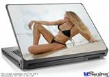 Laptop Skin (Large) - Kayla DeLancey Black Bikini 5