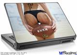 Laptop Skin (Large) - Kayla DeLancey Black Bikini and Football 6