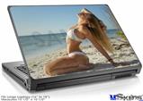 Laptop Skin (Large) - Kayla DeLancey White Bikini 40