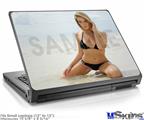 Laptop Skin (Small) - Kayla DeLancey Black Bikini 3