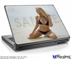 Laptop Skin (Small) - Kayla DeLancey Black Bikini 4