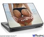 Laptop Skin (Small) - Kayla DeLancey Black Bikini and Football 6