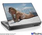 Laptop Skin (Small) - Kayla DeLancey Beach Denim 54