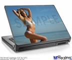 Laptop Skin (Small) - Kayla DeLancey White Bikini 30