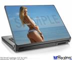 Laptop Skin (Small) - Kayla DeLancey White Bikini 32