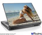 Laptop Skin (Small) - Kayla DeLancey White Bikini 40