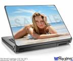 Laptop Skin (Small) - Kayla DeLancey White Bikini 57
