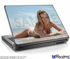 Laptop Skin (Small) - Kayla DeLancey White Bikini 58