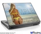 Laptop Skin (Small) - Kayla DeLancey Yellow Bikini 39
