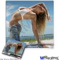Decal Skin compatible with Sony PS3 Slim Kayla DeLancey Beach Denim 51