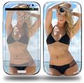 Kayla DeLancey Black Bikini 1 - Decal Style Skin (fits Samsung Galaxy S III S3)