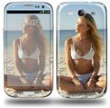 Kayla DeLancey White Bikini 38 - Decal Style Skin (fits Samsung Galaxy S III S3)