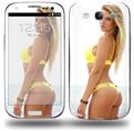 Kayla DeLancey Yellow Bikini 36 - Decal Style Skin (fits Samsung Galaxy S III S3)