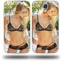 Kayla DeLancey Black Lace 20 - Decal Style Skin (fits Samsung Galaxy S IV S4)