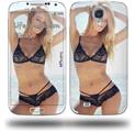 Kayla DeLancey Black Lace 21 - Decal Style Skin (fits Samsung Galaxy S IV S4)