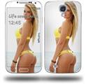 Kayla DeLancey Yellow Bikini 36 - Decal Style Skin (fits Samsung Galaxy S IV S4)