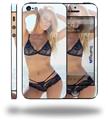 Kayla DeLancey Black Lace 21 - Decal Style Vinyl Skin (fits Apple Original iPhone 5, NOT the iPhone 5C or 5S)