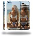 Kayla DeLancey White Bikini 38 - Decal Style Vinyl Skin (fits Apple Original iPhone 5, NOT the iPhone 5C or 5S)