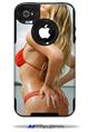 Kayla DeLancey Red Bikini 8 - Decal Style Vinyl Skin fits Otterbox Commuter iPhone4/4s Case (CASE SOLD SEPARATELY)
