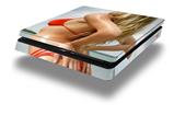 Vinyl Decal Skin Wrap compatible with Sony PlayStation 4 Slim Console Kayla DeLancey Red Bikini 8 (PS4 NOT INCLUDED)