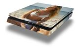 Vinyl Decal Skin Wrap compatible with Sony PlayStation 4 Slim Console Kayla DeLancey White Bikini 38 (PS4 NOT INCLUDED)