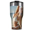 WraptorSkinz Skin Wrap compatible with 2017 and newer RTIC Tumblers 30oz Kayla DeLancey White Bikini 37 (TUMBLER NOT INCLUDED)