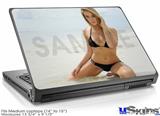 Laptop Skin (Medium) - Kayla DeLancey Black Bikini 3