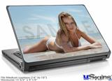 Laptop Skin (Medium) - Kayla DeLancey White Bikini 58