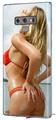 Decal style Skin Wrap compatible with Samsung Galaxy Note 9 Kayla DeLancey Red Bikini 8