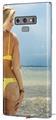 Decal style Skin Wrap compatible with Samsung Galaxy Note 9 Kayla DeLancey Yellow Bikini 39