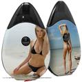 Skin Decal Wrap 2 Pack compatible with Suorin Drop Kayla DeLancey Black Bikini 3 VAPE NOT INCLUDED