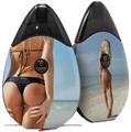 Skin Decal Wrap 2 Pack compatible with Suorin Drop Kayla DeLancey Black Bikini 7 VAPE NOT INCLUDED
