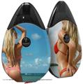 Skin Decal Wrap 2 Pack compatible with Suorin Drop Kayla DeLancey Pink Bikini 12 VAPE NOT INCLUDED