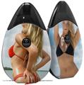 Skin Decal Wrap 2 Pack compatible with Suorin Drop Kayla DeLancey Red Bikini 8 VAPE NOT INCLUDED