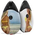 Skin Decal Wrap 2 Pack compatible with Suorin Drop Kayla DeLancey Yellow Bikini 39 VAPE NOT INCLUDED