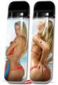 Skin Decal Wrap 2 Pack for Smok Novo v1 Kayla DeLancey Orange Bikini 13 VAPE NOT INCLUDED