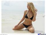 Poster 24"x18" - Kayla DeLancey Black Bikini 4