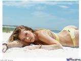 Poster 24"x18" - Kayla DeLancey Yellow Bikini 47