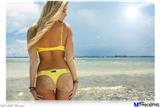 Poster 36"x24" - Kayla DeLancey Yellow Bikini 39