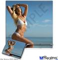 Decal Skin compatible with Sony PS3 Slim Kayla DeLancey White Bikini 30