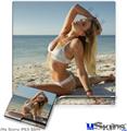 Decal Skin compatible with Sony PS3 Slim Kayla DeLancey White Bikini 37