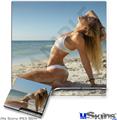 Decal Skin compatible with Sony PS3 Slim Kayla DeLancey White Bikini 40