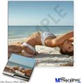 Decal Skin compatible with Sony PS3 Slim Kayla DeLancey White Bikini 41