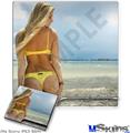 Decal Skin compatible with Sony PS3 Slim Kayla DeLancey Yellow Bikini 39