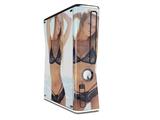 Kayla DeLancey Black Lace 21 Decal Style Skin for XBOX 360 Slim Vertical